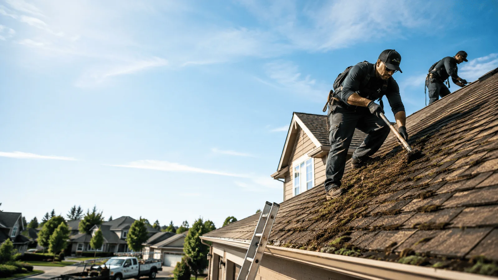 Roof Moss Removal in Maple Park, IL near me